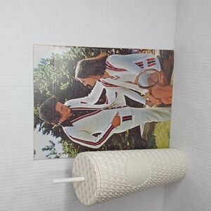 New FALL 2025 Cold Cup Pearl White Chain Link Textured 24 oz. Venti with Straw